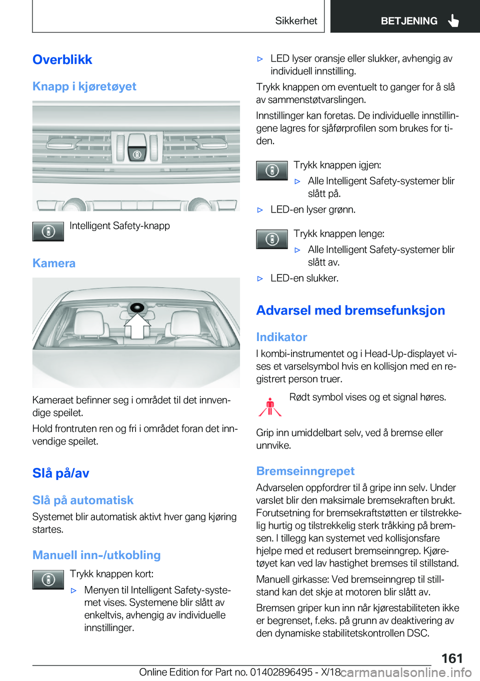 BMW X1 2019  InstruksjonsbØker (in Norwegian) �O�v�e�r�b�l�i�k�k�K�n�a�p�p��i��k�j�