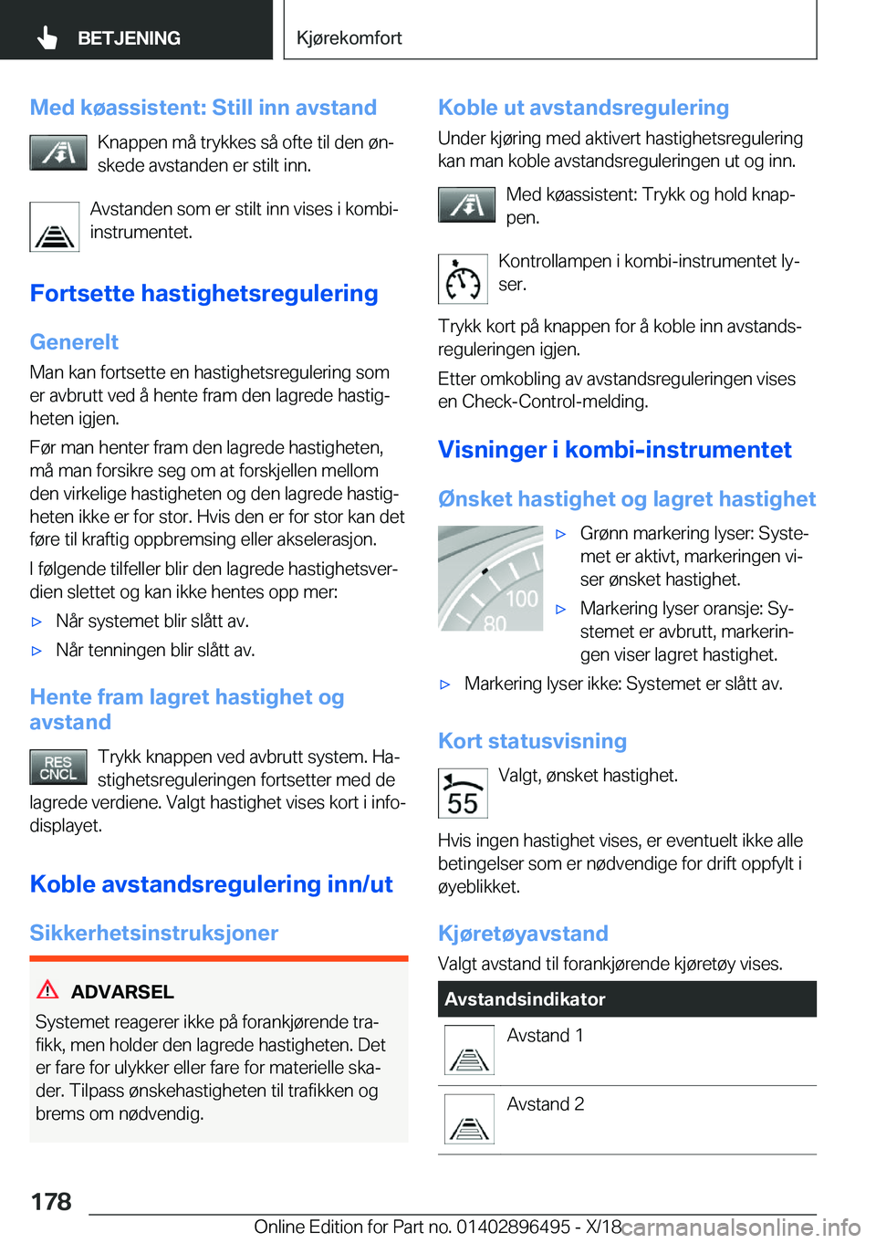 BMW X1 2019  InstruksjonsbØker (in Norwegian) �M�e�d��k�