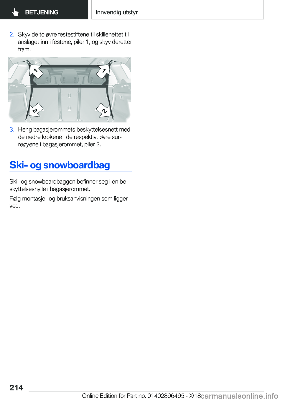 BMW X1 2019  InstruksjonsbØker (in Norwegian) �2�.�S�k�y�v��d�e��t�o��
