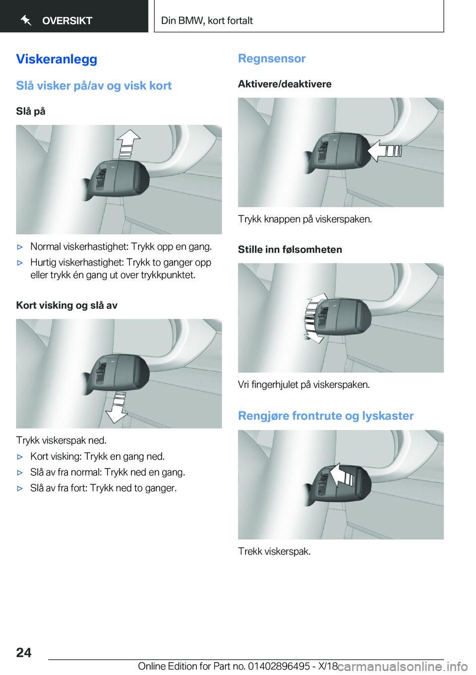 BMW X1 2019  InstruksjonsbØker (in Norwegian) �V�i�s�k�e�r�a�n�l�e�g�g
�S�l�å��v�i�s�k�e�r��p�å�/�a�v��o�g��v�i�s�k��k�o�r�t �S�l�å��p�åx�N�o�r�m�a�l��v�i�s�k�e�r�h�a�s�t�i�g�h�e�t�:��T�r�y�k�k��o�p�p��e�n��g�a�n�g�.x�H�u�r�t�i�g