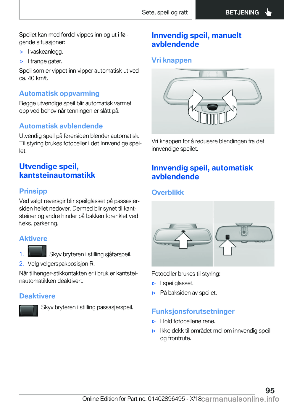 BMW X1 2019  InstruksjonsbØker (in Norwegian) �S�p�e�i�l�e�t��k�a�n��m�e�d��f�o�r�d�e�l��v�i�p�p�e�s��i�n�n��o�g��u�t��i��f�