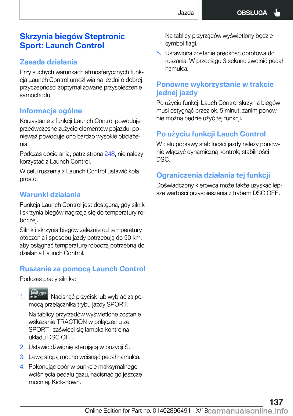 BMW X1 2019  Instrukcja obsługi (in Polish) �S�k�r�z�y�n�i�a��b�i�e�g�