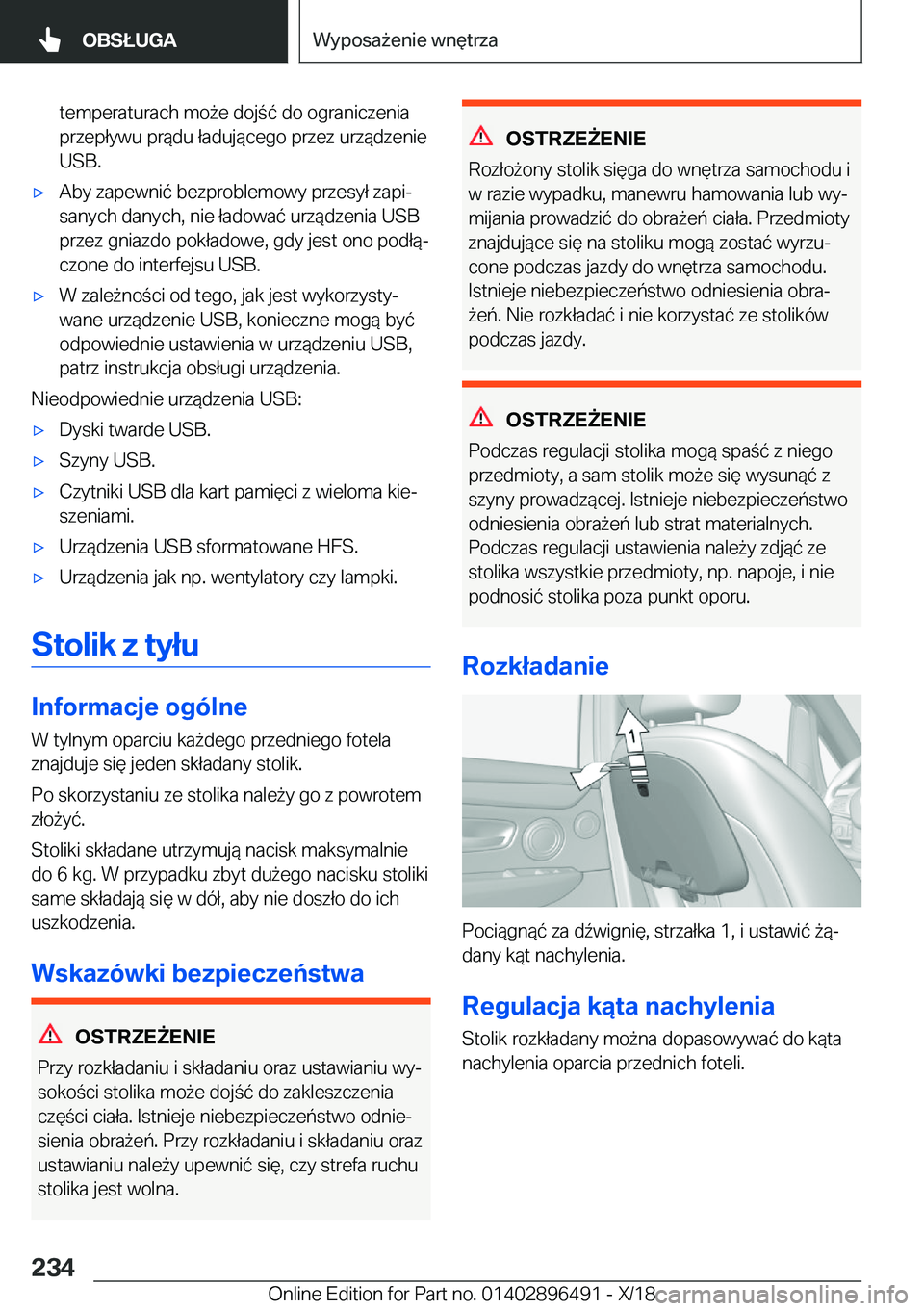 BMW X1 2019  Instrukcja obsługi (in Polish) �t�e�m�p�e�r�a�t�u�r�a�c�h��m�o9�e��d�o�j�