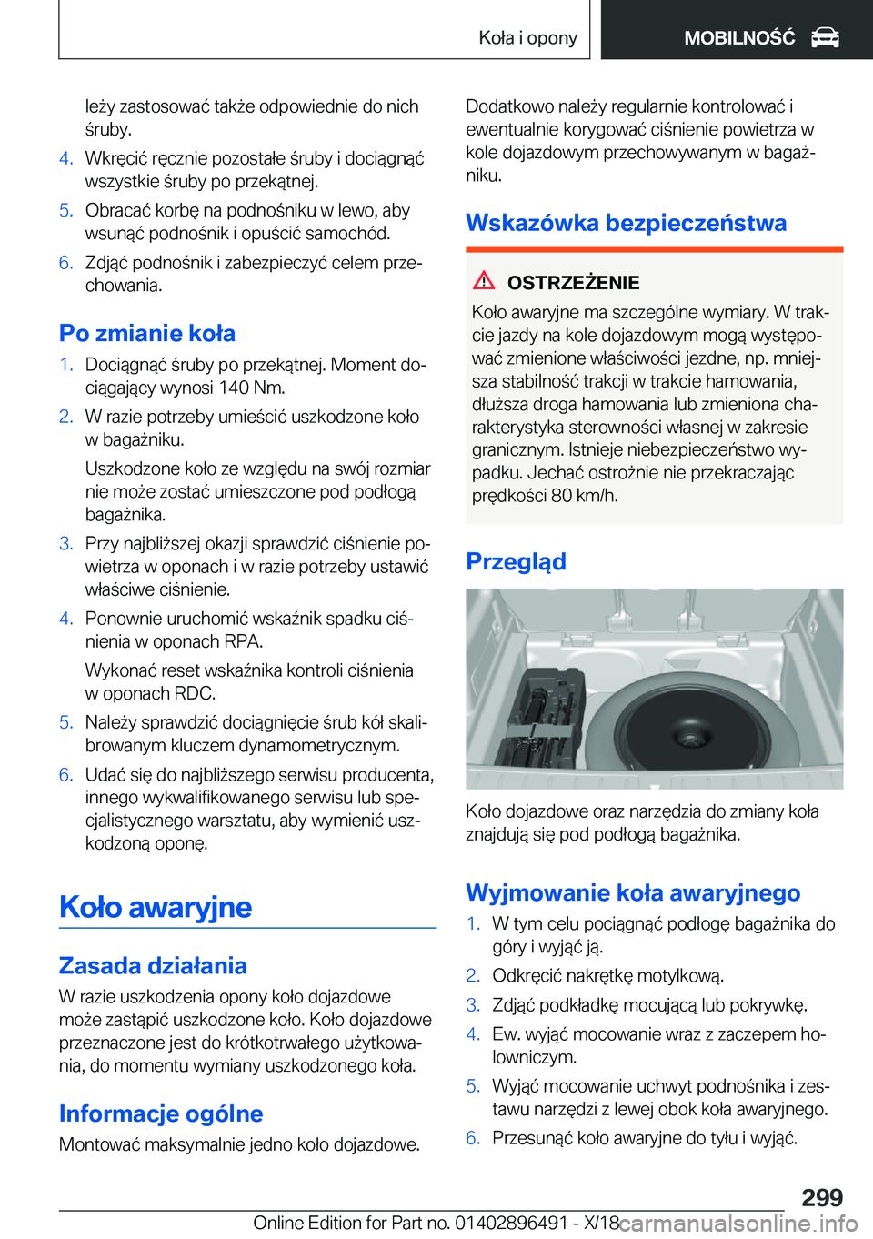 BMW X1 2019  Instrukcja obsługi (in Polish) �l�e9�y��z�a�s�t�o�s�o�w�a�