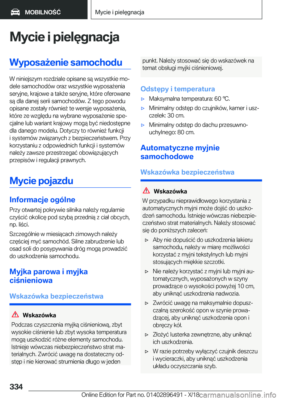 BMW X1 2019  Instrukcja obsługi (in Polish) �M�y�c�i�e��i��p�i�e�l�