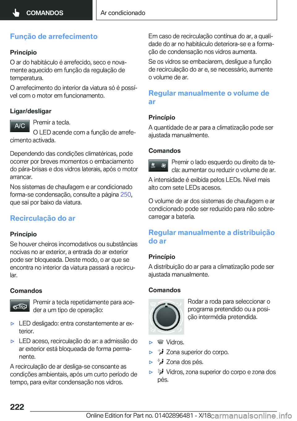 BMW X1 2019  Manual do condutor (in Portuguese) �F�u�n�