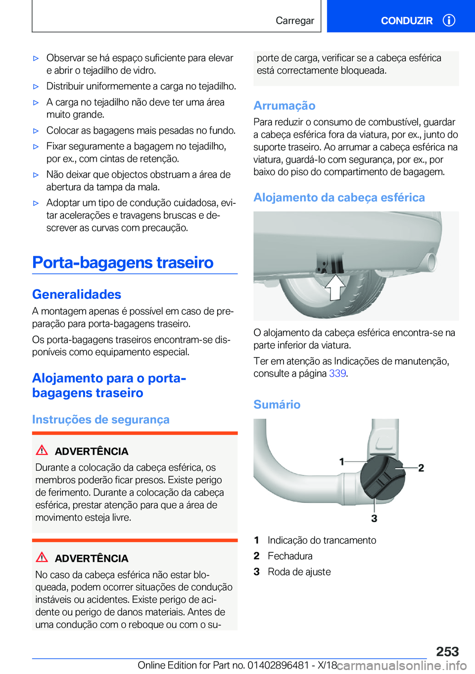 BMW X1 2019  Manual do condutor (in Portuguese) x�O�b�s�e�r�v�a�r��s�e��h�á��e�s�p�a�