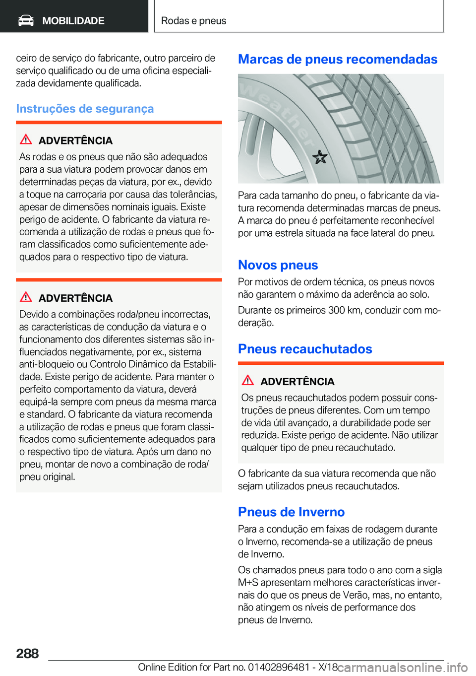 BMW X1 2019  Manual do condutor (in Portuguese) �c�e�i�r�o��d�e��s�e�r�v�i�