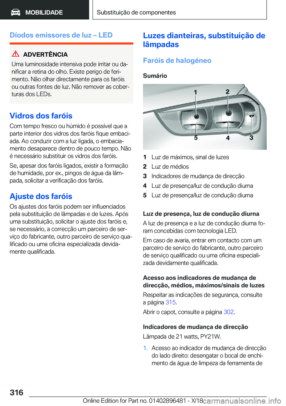 BMW X1 2019  Manual do condutor (in Portuguese) �D�