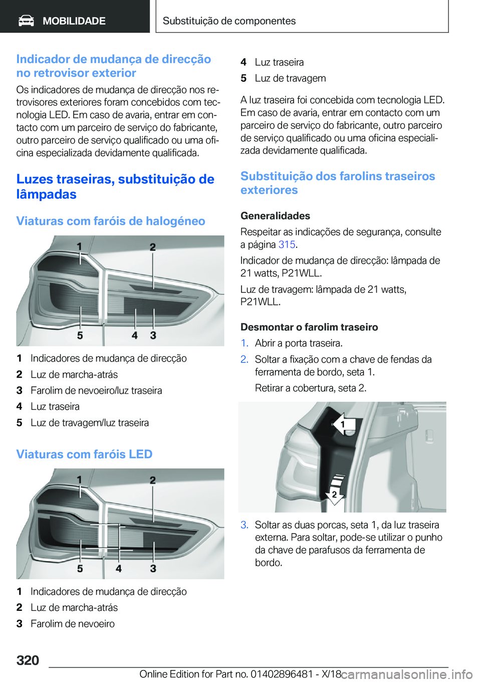 BMW X1 2019  Manual do condutor (in Portuguese) �I�n�d�i�c�a�d�o�r��d�e��m�u�d�a�n�