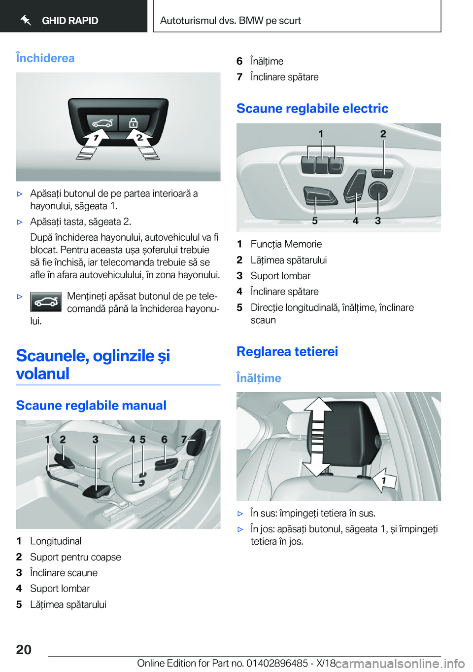 BMW X1 2019  Ghiduri De Utilizare (in Romanian) �