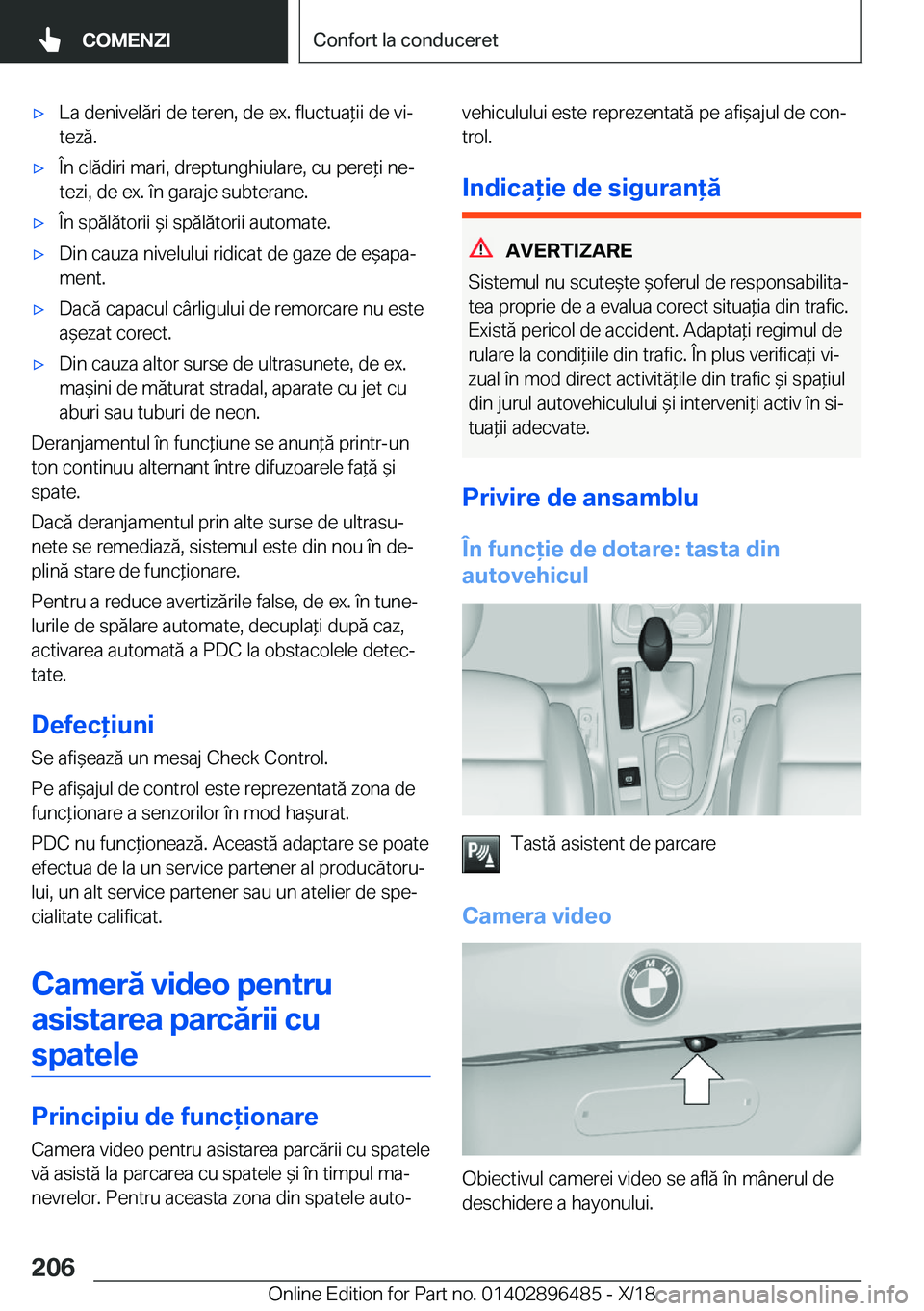 BMW X1 2019  Ghiduri De Utilizare (in Romanian) 'x�L�a��d�e�n�i�v�e�l�