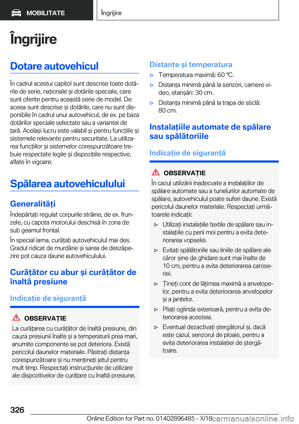 BMW X1 2019  Ghiduri De Utilizare (in Romanian) �