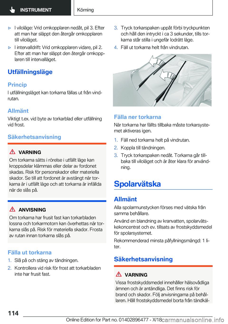 BMW X1 2019  InstruktionsbÖcker (in Swedish) x�I��v�i�l�o�l�ä�g�e�:��V�r�i�d��o�m�k�o�p�p�l�a�r�e�n��n�e�d�å�t�,��p�i�l��3�.��E�f�t�e�r�a�t�t��m�a�n��h�a�r��s�l�ä�p�p�t��d�e�n��å�t�e�r�g�å�r��o�m�k�o�p�p�l�a�r�e�n
�t�i�l�l��v