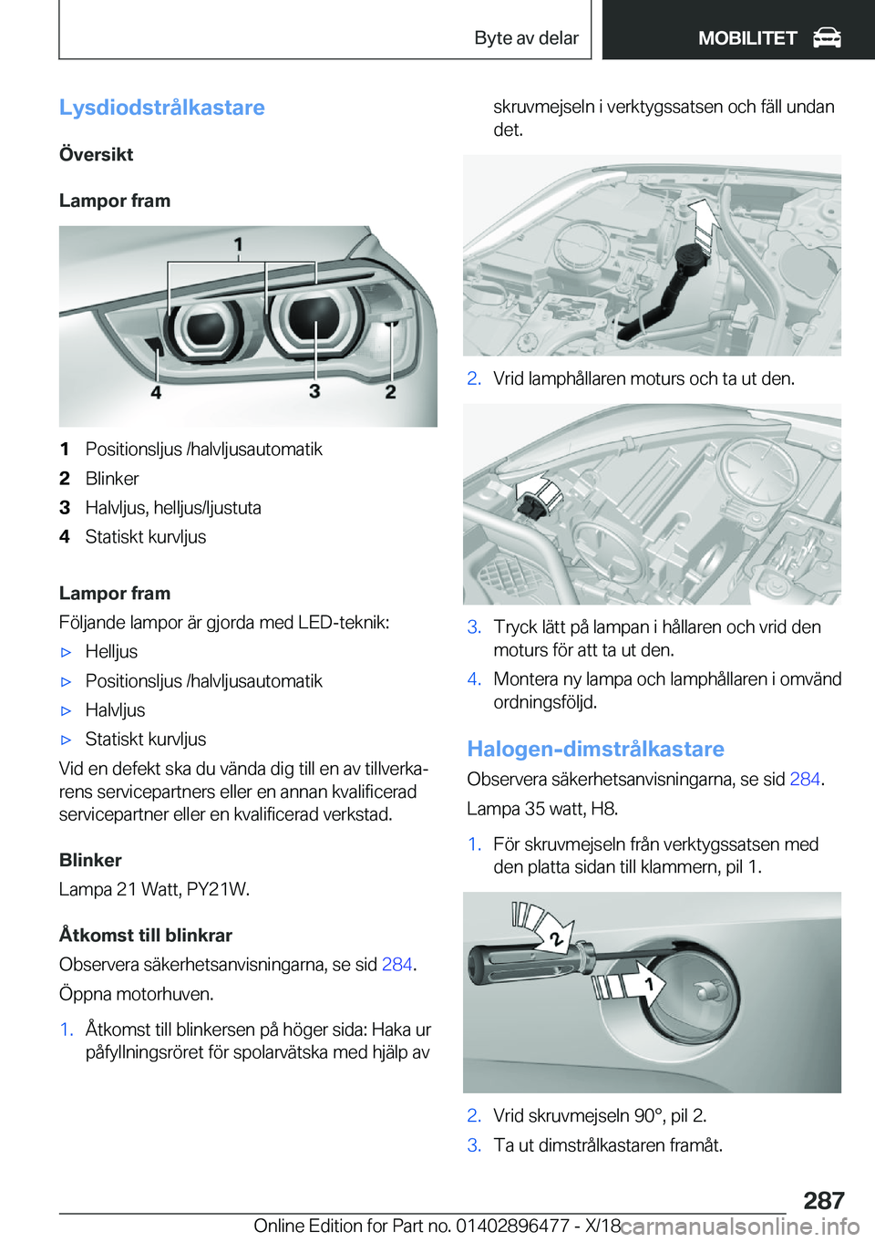 BMW X1 2019  InstruktionsbÖcker (in Swedish) �L�y�s�d�i�o�d�s�t�r�å�l�k�a�s�t�a�r�e
�
