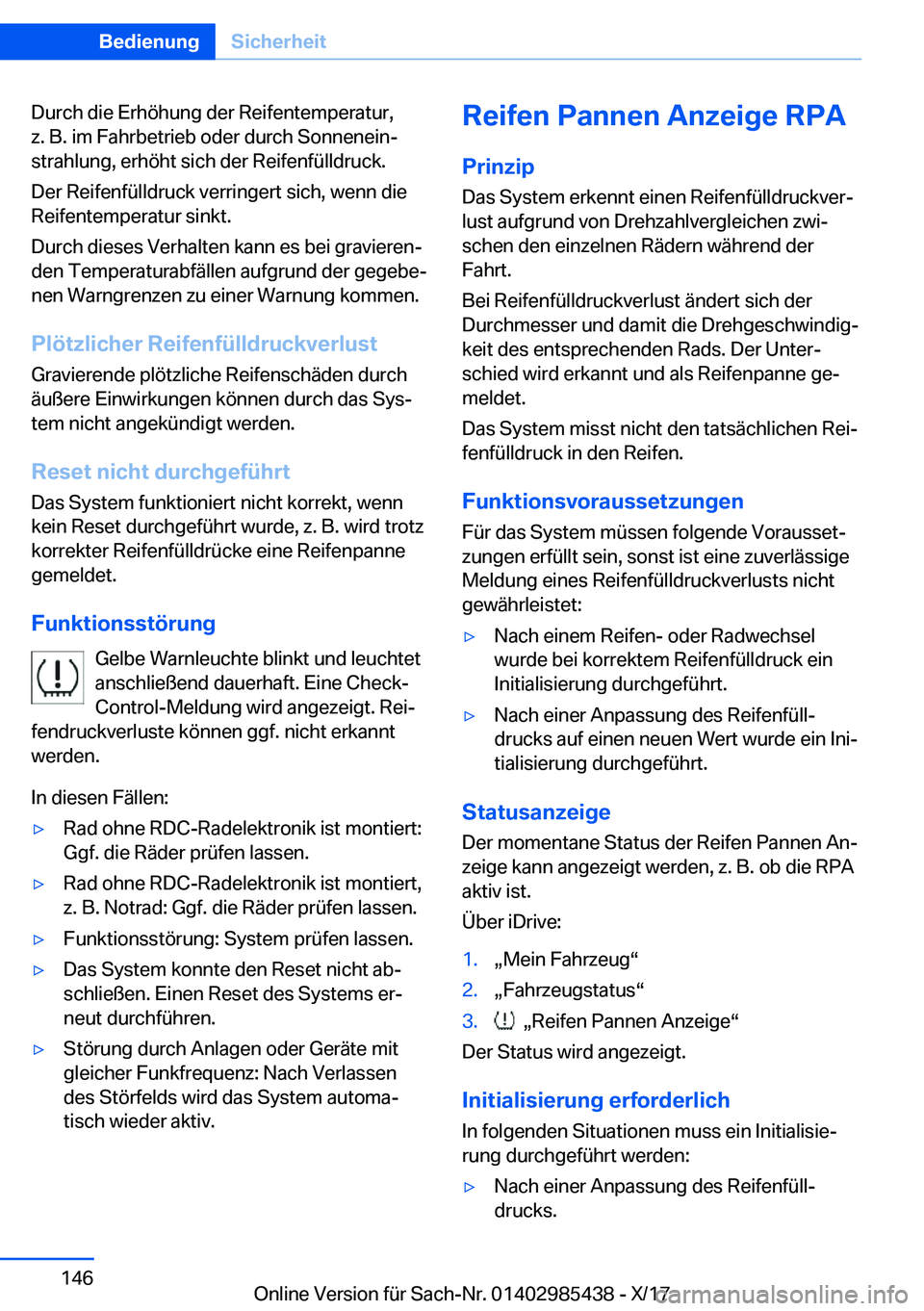 BMW X1 2018  Betriebsanleitungen (in German) �D�u�r�c�h� �d�i�e� �E�r�h�