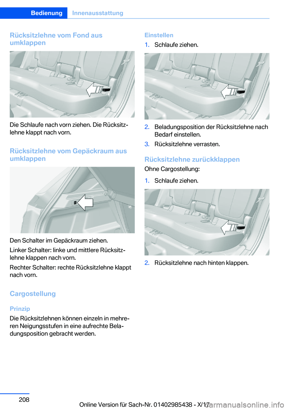 BMW X1 2018  Betriebsanleitungen (in German) �R�