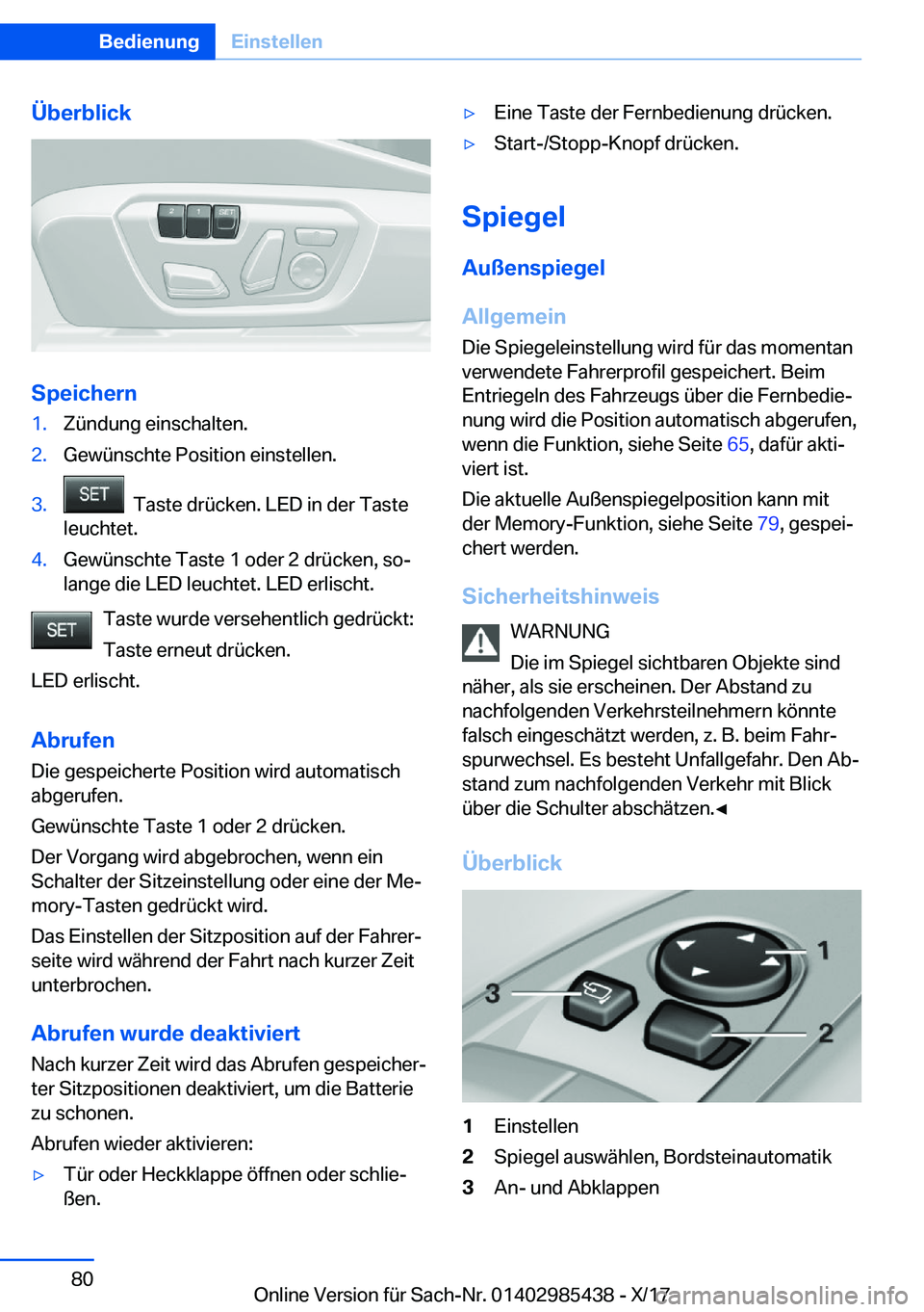 BMW X1 2018  Betriebsanleitungen (in German) �