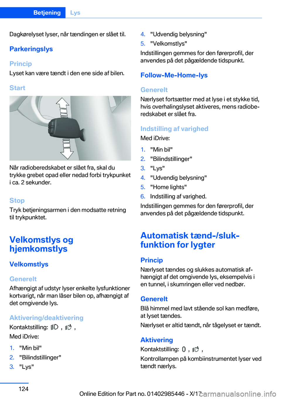 BMW X1 2018  InstruktionsbØger (in Danish) �D�a�g�k�