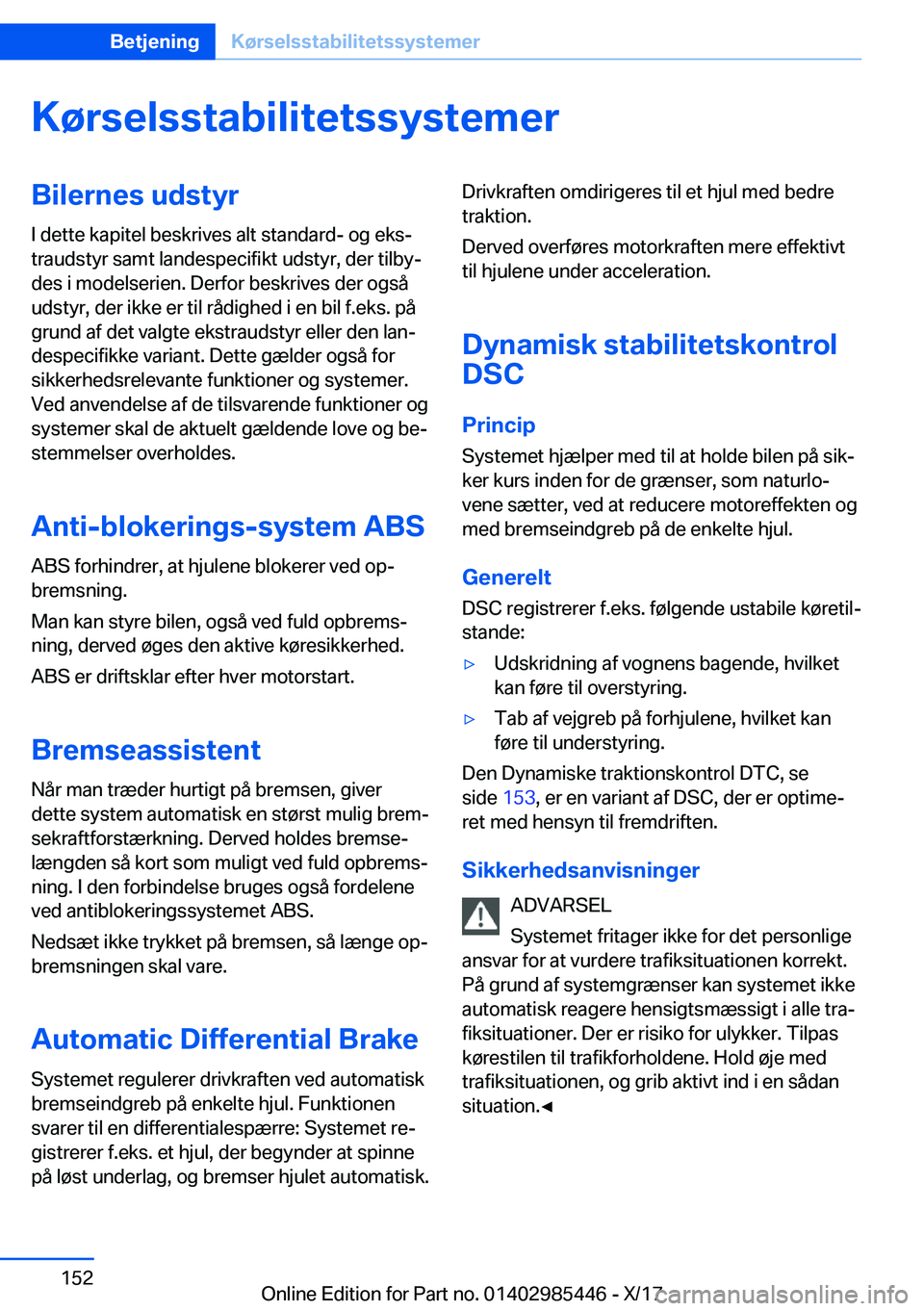 BMW X1 2018  InstruktionsbØger (in Danish) �K�