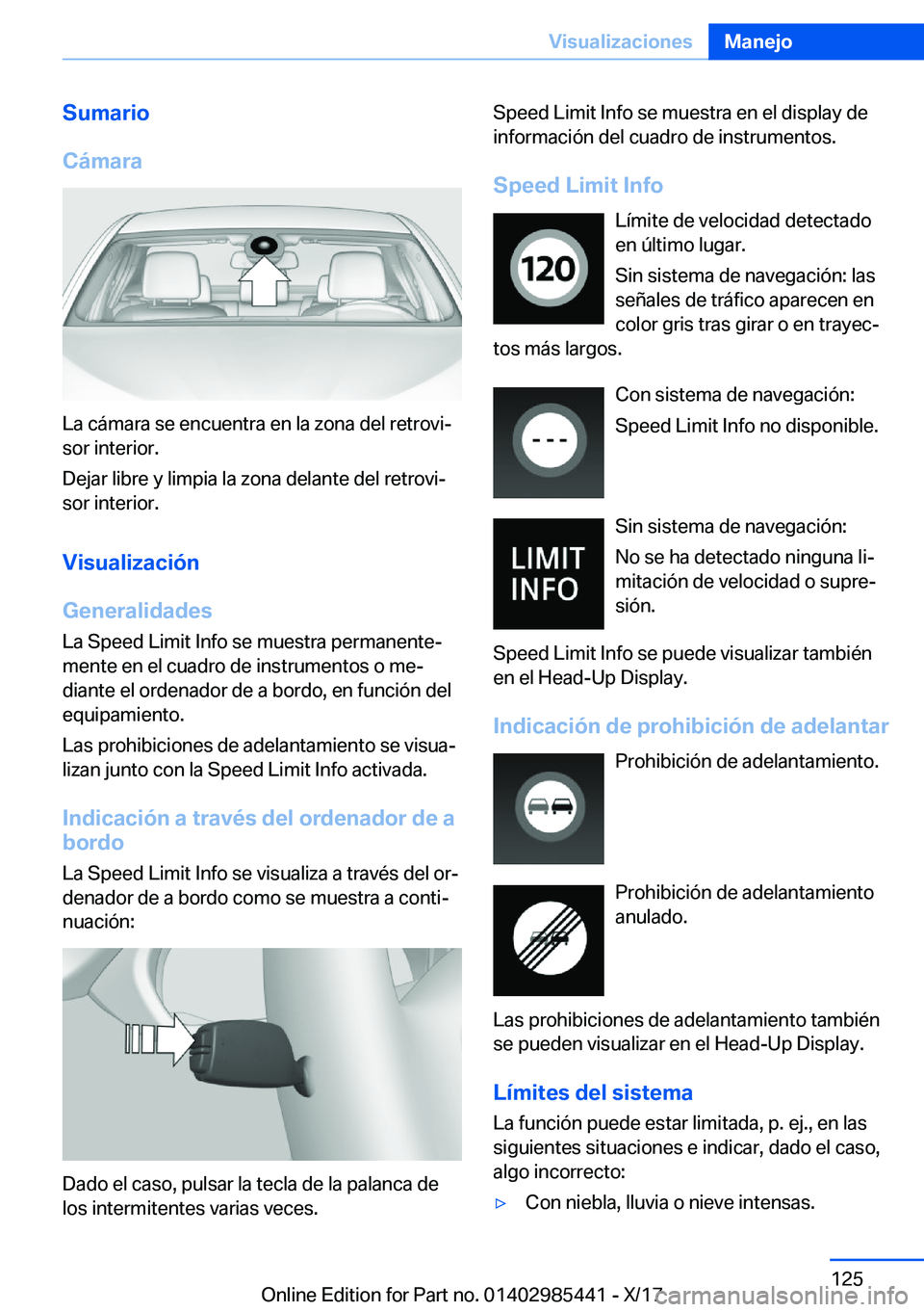 BMW X1 2018  Manuales de Empleo (in Spanish) �S�u�m�a�r�i�o
�C�