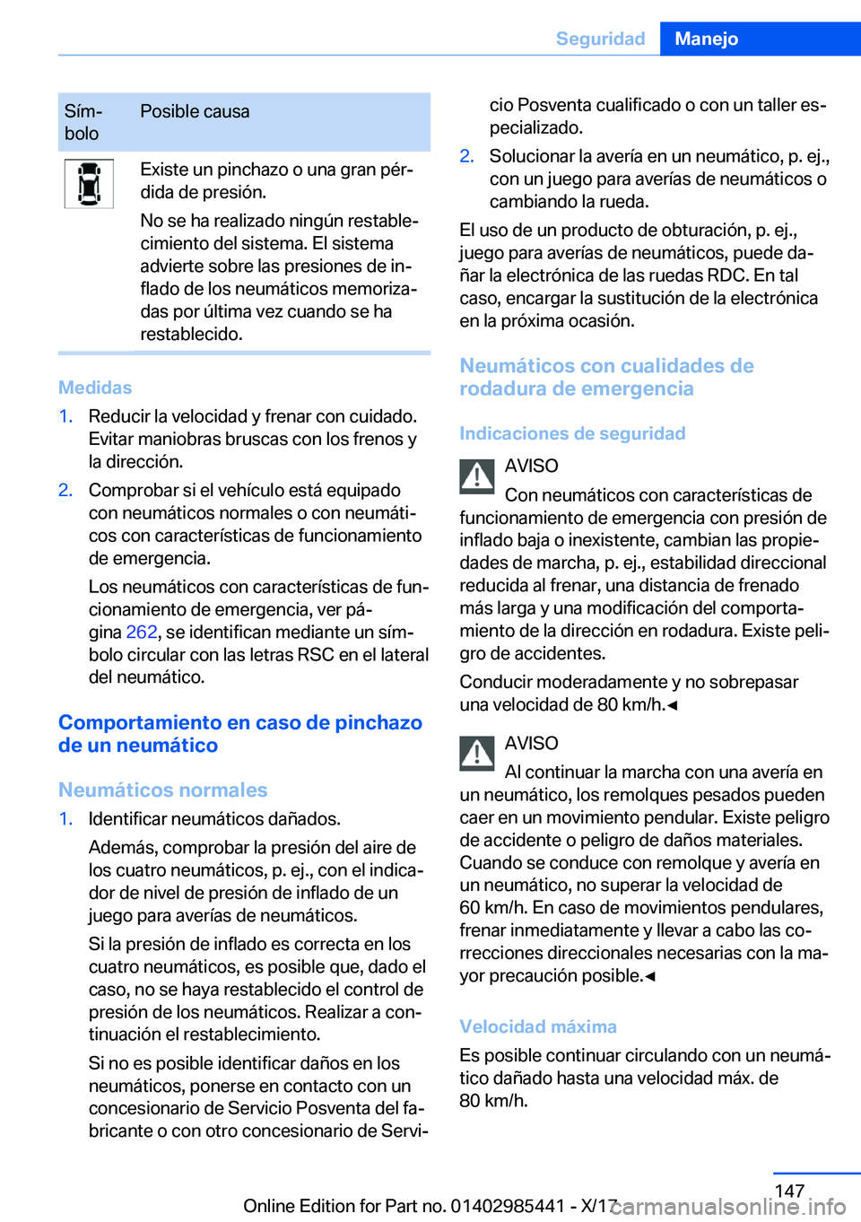 BMW X1 2018  Manuales de Empleo (in Spanish) �S�