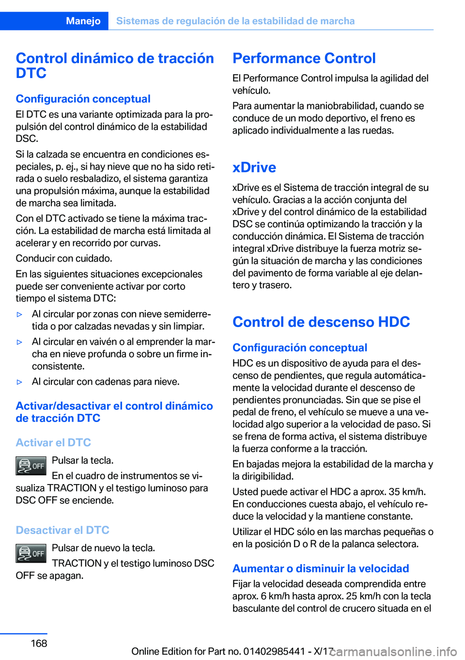 BMW X1 2018  Manuales de Empleo (in Spanish) �C�o�n�t�r�o�l��d�i�n�