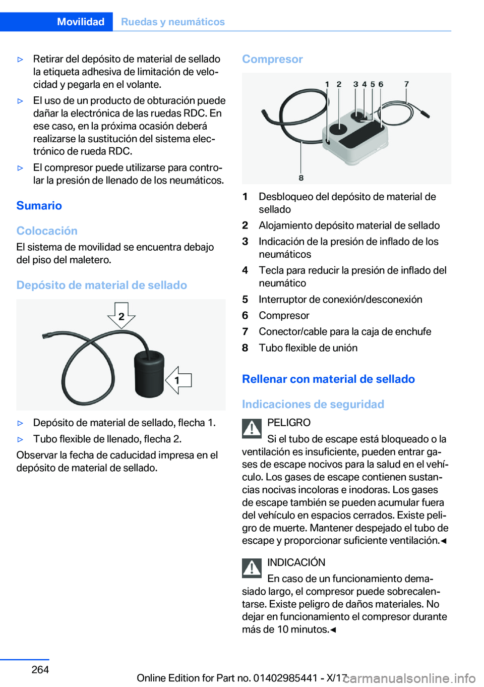 BMW X1 2018  Manuales de Empleo (in Spanish) y�R�e�t�i�r�a�r� �d�e�l� �d�e�p�