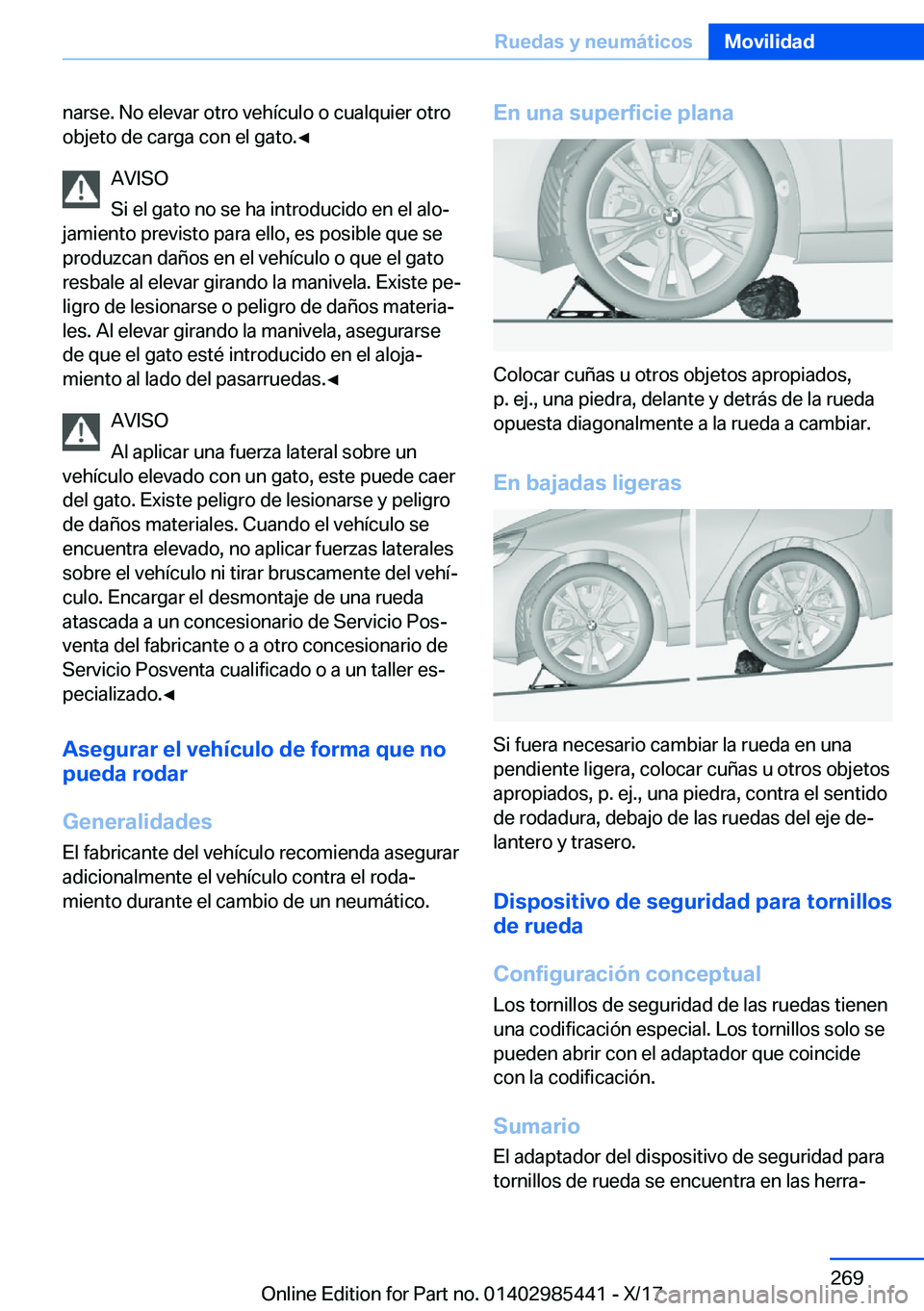 BMW X1 2018  Manuales de Empleo (in Spanish) �n�a�r�s�e�.� �N�o� �e�l�e�v�a�r� �o�t�r�o� �v�e�h�