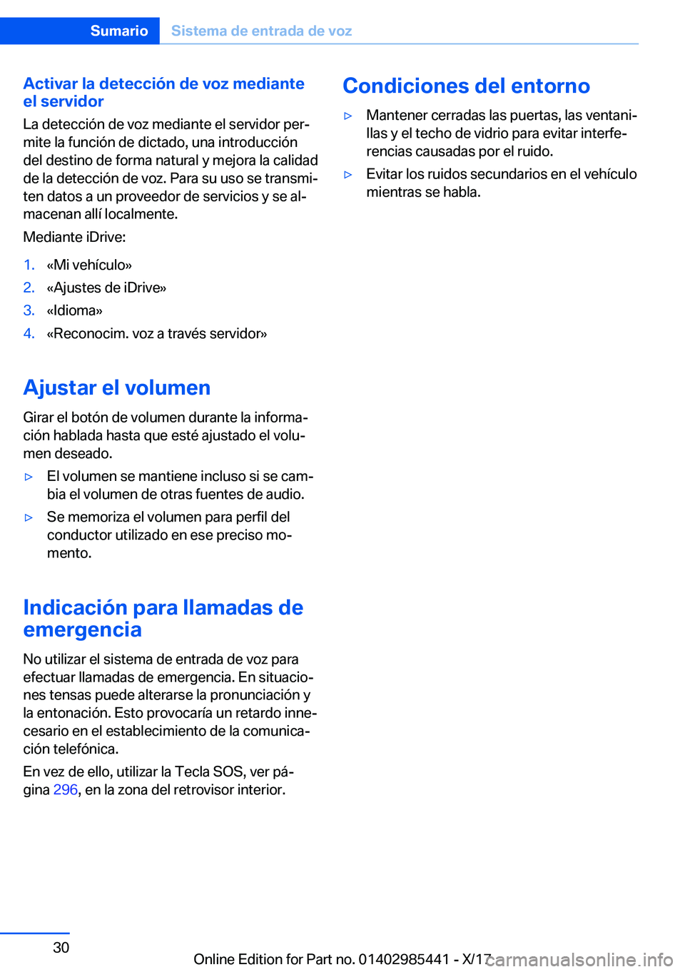 BMW X1 2018  Manuales de Empleo (in Spanish) �A�c�t�i�v�a�r��l�a��d�e�t�e�c�c�i�