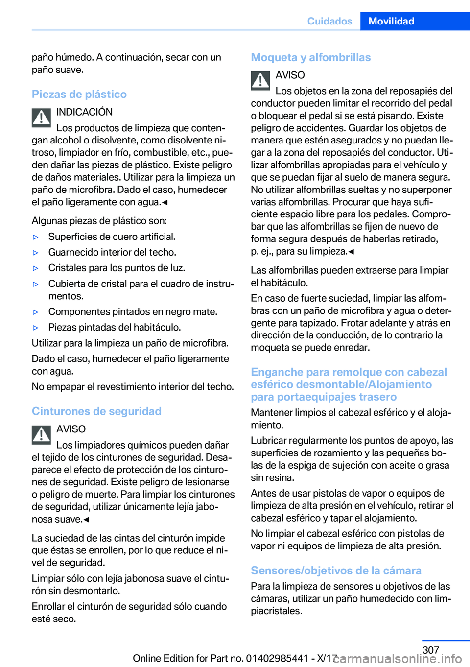 BMW X1 2018  Manuales de Empleo (in Spanish) �p�a�