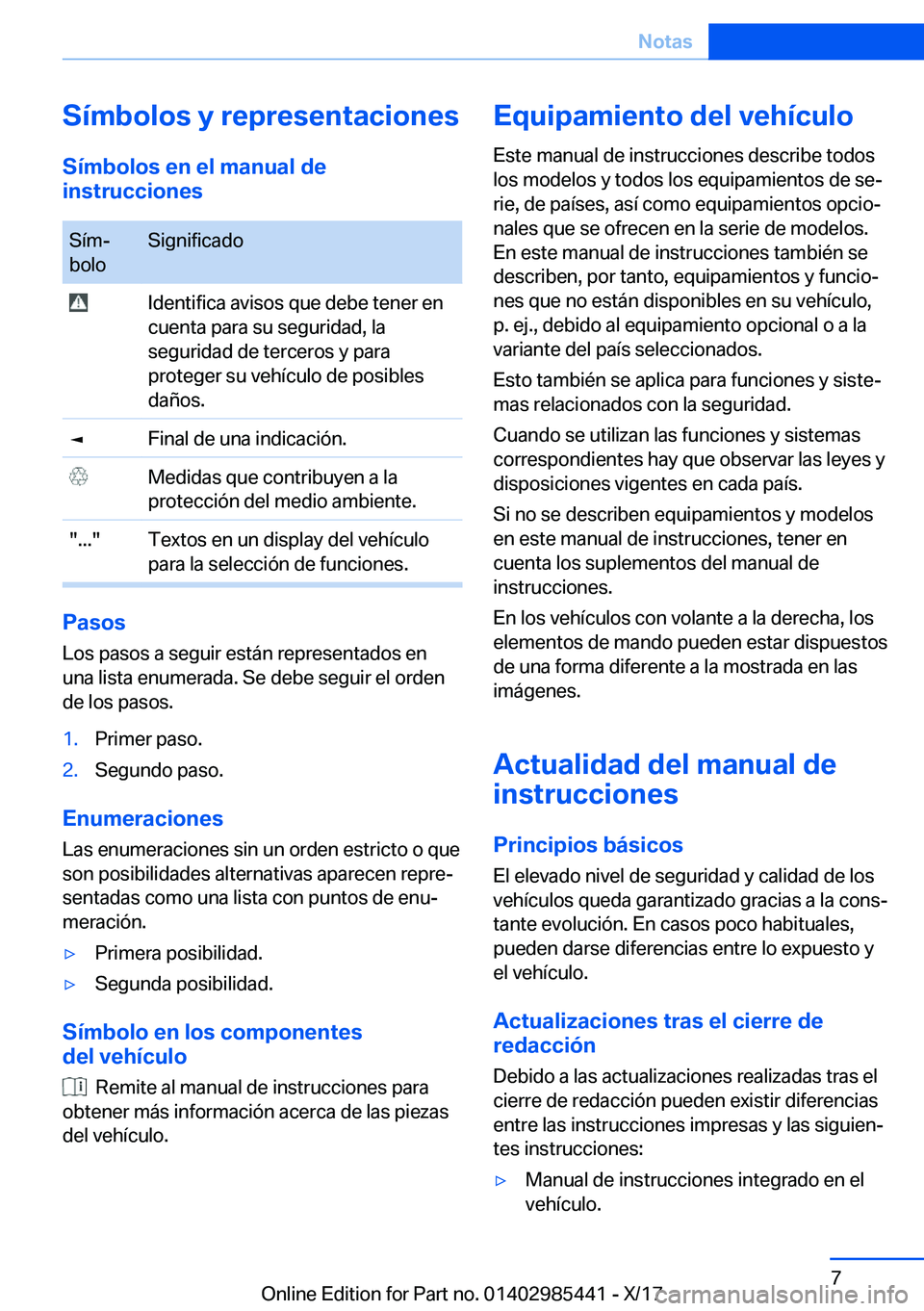BMW X1 2018  Manuales de Empleo (in Spanish) �S�