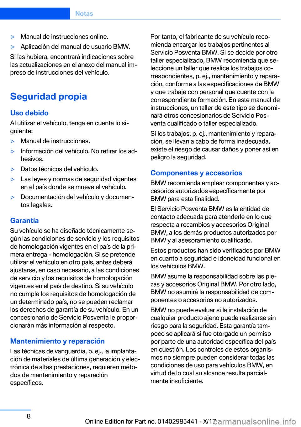 BMW X1 2018  Manuales de Empleo (in Spanish) y�M�a�n�u�a�l� �d�e� �i�n�s�t�r�u�c�c�i�o�n�e�s� �o�n�l�i�n�e�.y�A�p�l�i�c�a�c�i�