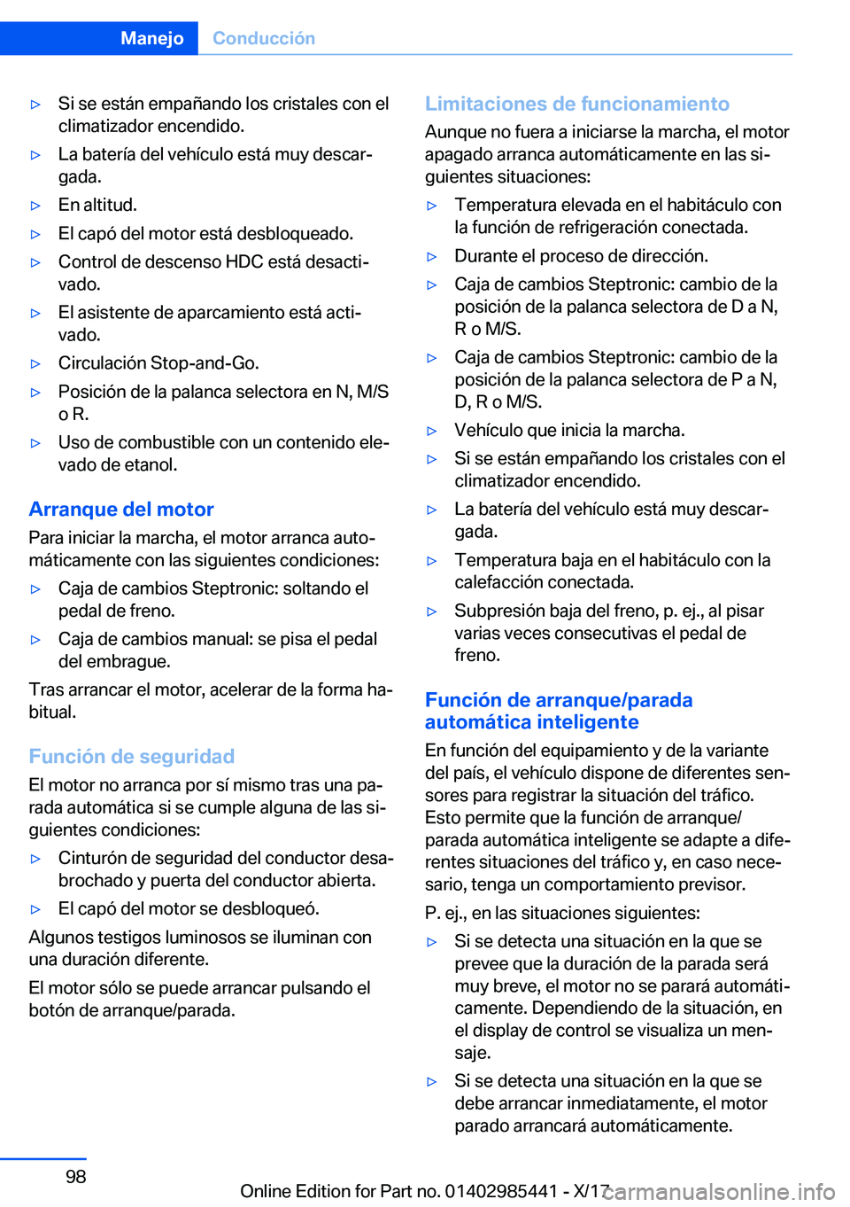 BMW X1 2018  Manuales de Empleo (in Spanish) y�S�i� �s�e� �e�s�t�
