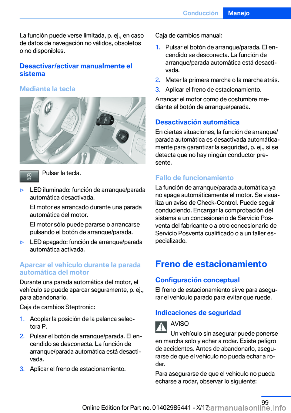 BMW X1 2018  Manuales de Empleo (in Spanish) �L�a� �f�u�n�c�i�