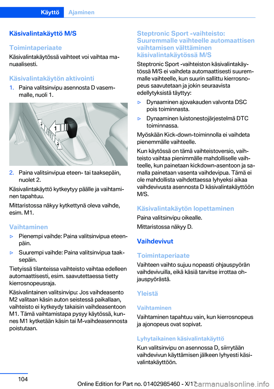 BMW X1 2018  Omistajan Käsikirja (in Finnish) �K�