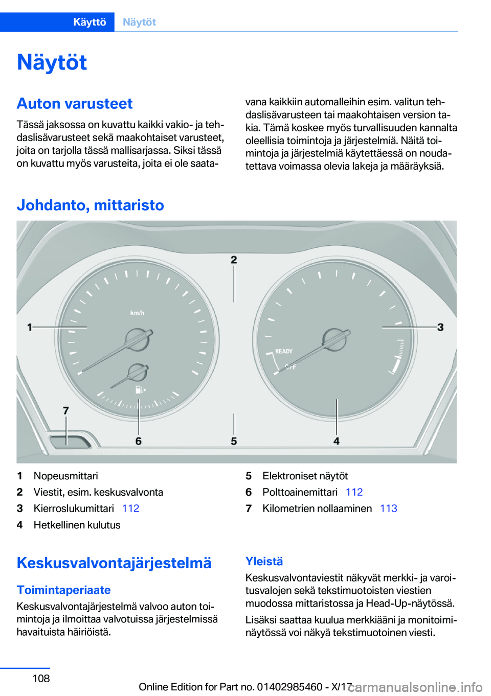 BMW X1 2018  Omistajan Käsikirja (in Finnish) �N�