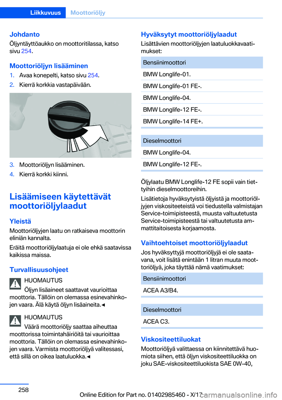 BMW X1 2018  Omistajan Käsikirja (in Finnish) �J�o�h�d�a�n�t�o�