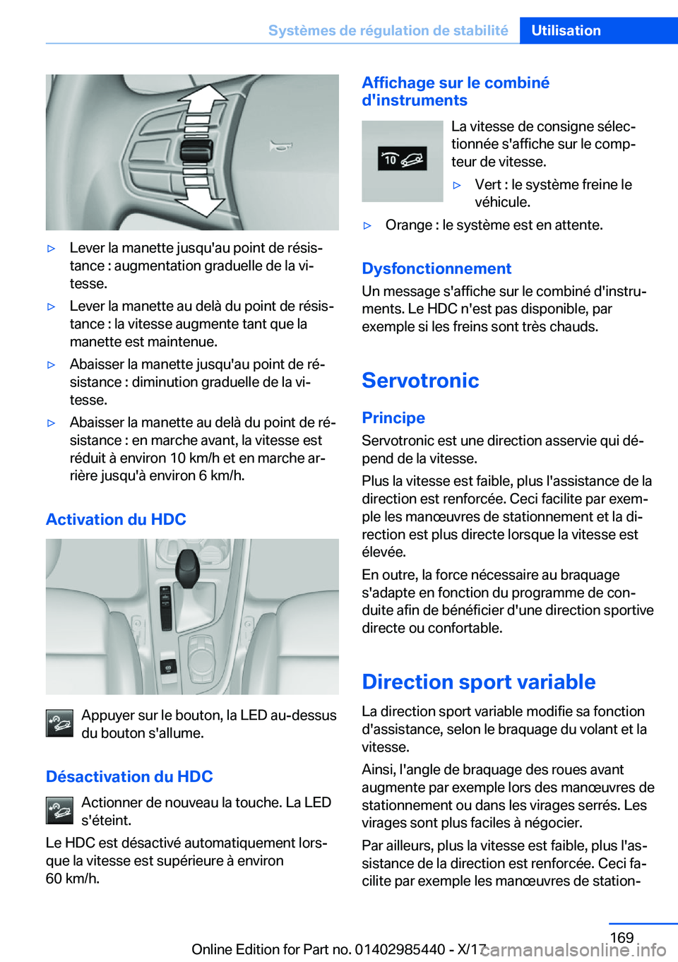 BMW X1 2018  Notices Demploi (in French) 'y�L�e�v�e�r� �l�a� �m�a�n�e�t�t�e� �j�u�s�q�u�'�a�u� �p�o�i�n�t� �d�e� �r�é�s�i�sj�t�a�n�c�e� �:� �a�u�g�m�e�n�t�a�t�i�o�n� �g�r�a�d�u�e�l�l�e� �d�e� �l�a� �v�ij�t�e�s�s�e�.'y�L�e�v�e�