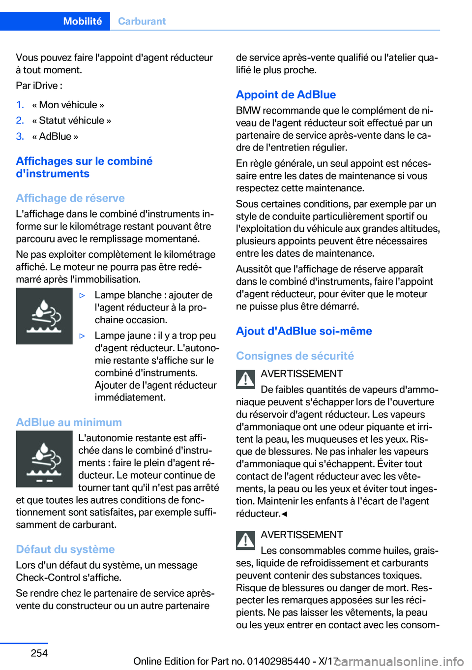 BMW X1 2018  Notices Demploi (in French) �V�o�u�s� �p�o�u�v�e�z� �f�a�i�r�e� �l�'�a�p�p�o�i�n�t� �d�'�a�g�e�n�t� �r�é�d�u�c�t�e�u�r
�