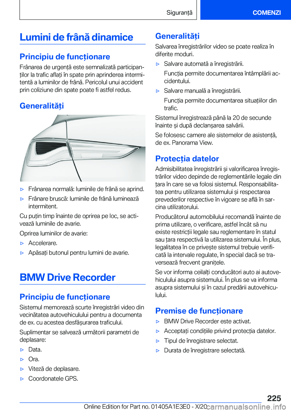 BMW M4 2021  Ghiduri De Utilizare (in Romanian) �L�u�m�i�n�i��d�e��f�r�