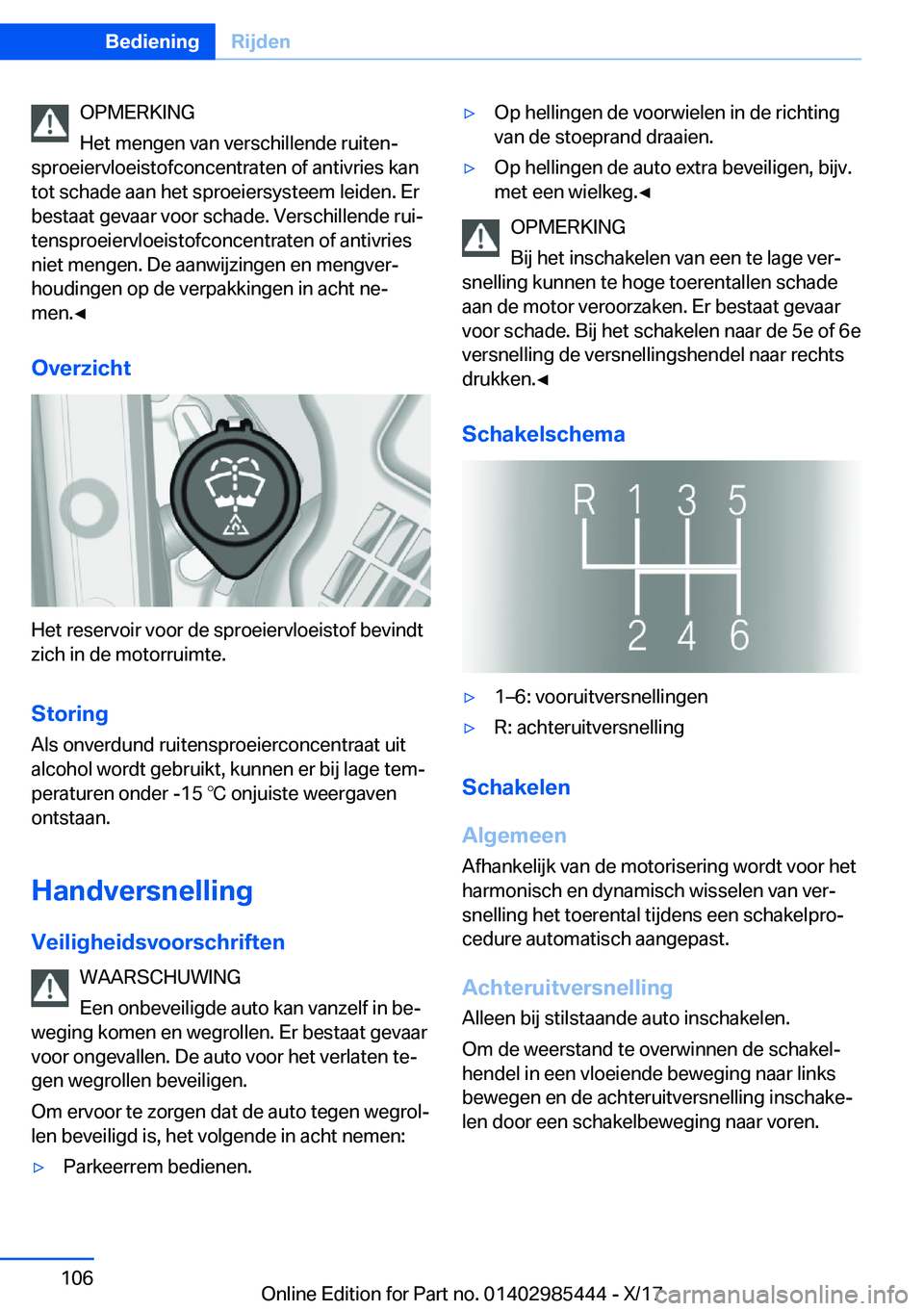 BMW X1 2018  Instructieboekjes (in Dutch) �O�P�M�E�R�K�I�N�G
�H�e�t� �m�e�n�g�e�n� �v�a�n� �v�e�r�s�c�h�i�l�l�e�n�d�e� �r�u�i�t�e�nj
�s�p�r�o�e�i�e�r�v�l�o�e�i�s�t�o�f�c�o�n�c�e�n�t�r�a�t�e�n� �o�f� �a�n�t�i�v�r�i�e�s� �k�a�n �t�o�t� �s�c�h�