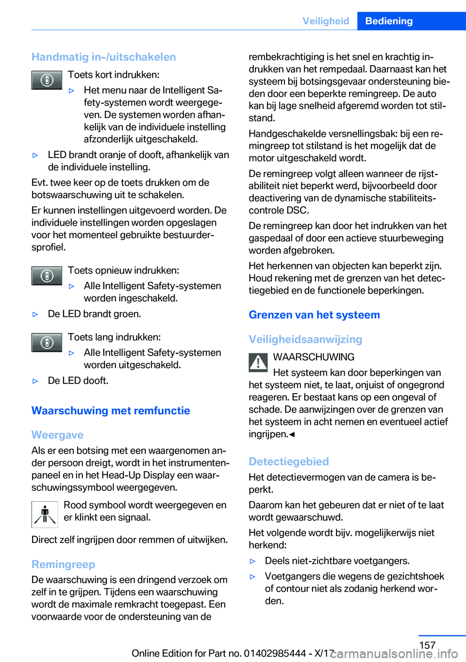 BMW X1 2018  Instructieboekjes (in Dutch) �H�a�n�d�m�a�t�i�g��i�n�-�/�u�i�t�s�c�h�a�k�e�l�e�n�T�o�e�t�s� �k�o�r�t� �i�n�d�r�u�k�k�e�n�:'y�H�e�t� �m�e�n�u� �n�a�a�r� �d�e� �I�n�t�e�l�l�i�g�e�n�t� �S�aj
�f�e�t�y�-�s�y�s�t�e�m�e�n� �w�o�r�