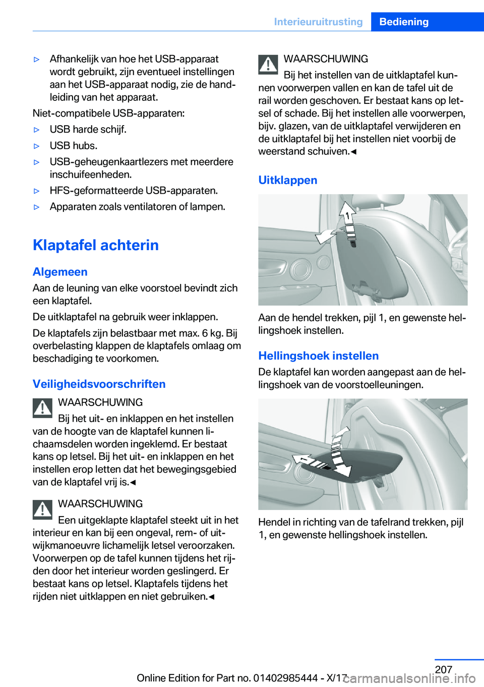 BMW X1 2018  Instructieboekjes (in Dutch) 'y�A�f�h�a�n�k�e�l�i�j�k� �v�a�n� �h�o�e� �h�e�t� �U�S�B�-�a�p�p�a�r�a�a�t
�w�o�r�d�t� �g�e�b�r�u�i�k�t�,� �z�i�j�n� �e�v�e�n�t�u�e�e�l� �i�n�s�t�e�l�l�i�n�g�e�n
�a�a�n� �h�e�t� �U�S�B�-�a�p�p�a�r