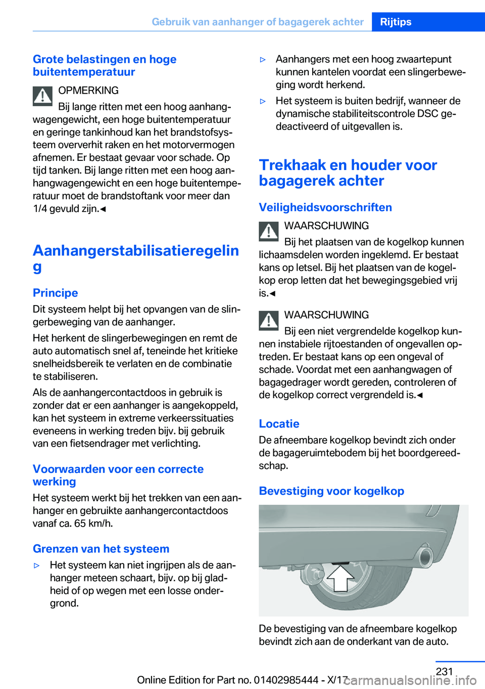 BMW X1 2018  Instructieboekjes (in Dutch) �G�r�o�t�e��b�e�l�a�s�t�i�n�g�e�n��e�n��h�o�g�e
�b�u�i�t�e�n�t�e�m�p�e�r�a�t�u�u�r
�O�P�M�E�R�K�I�N�G
�B�i�j� �l�a�n�g�e� �r�i�t�t�e�n� �m�e�t� �e�e�n� �h�o�o�g� �a�a�n�h�a�n�gj
�w�a�g�e�n�g�e�w�i