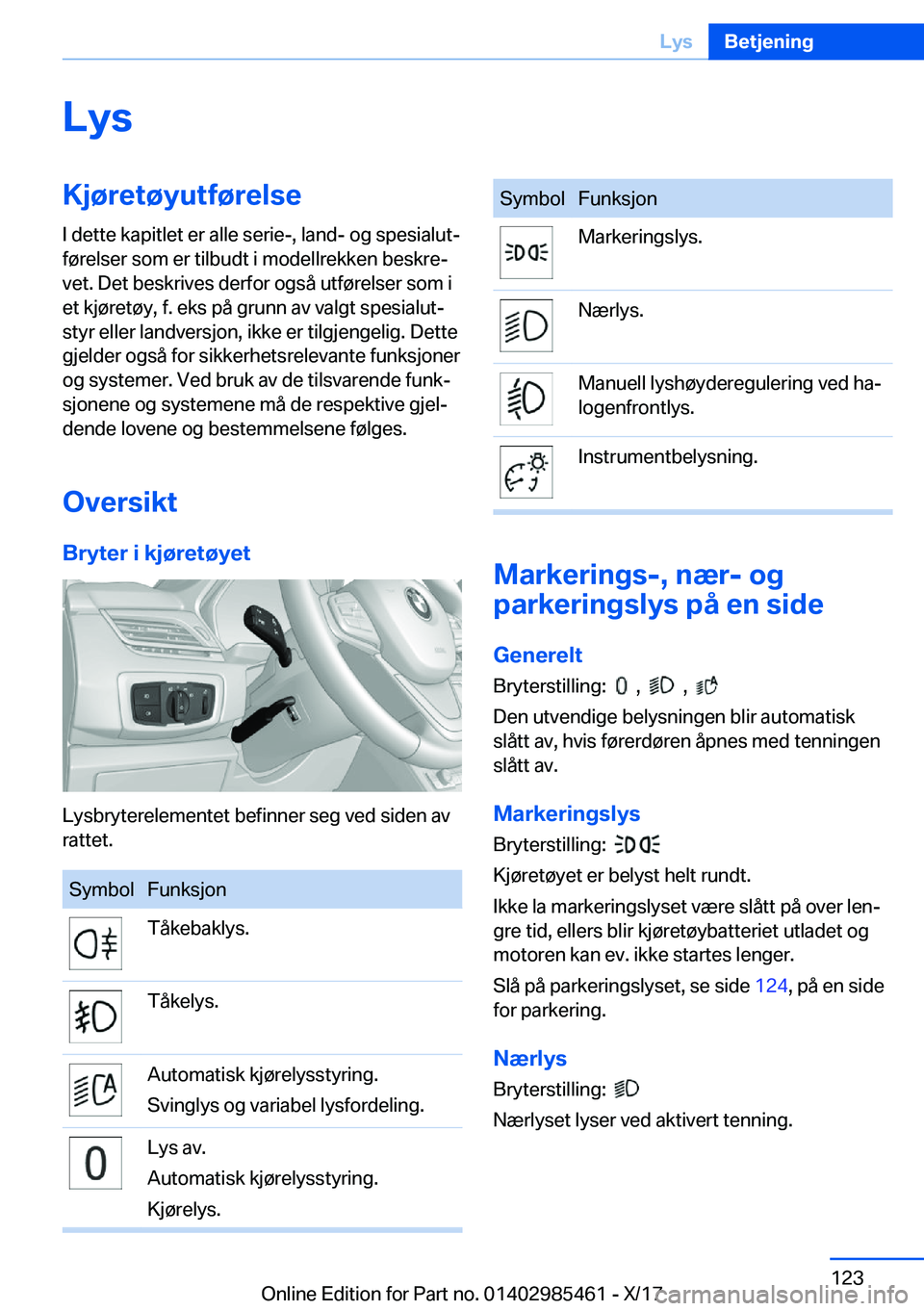 BMW X1 2018  InstruksjonsbØker (in Norwegian) �L�y�s�K�j�
