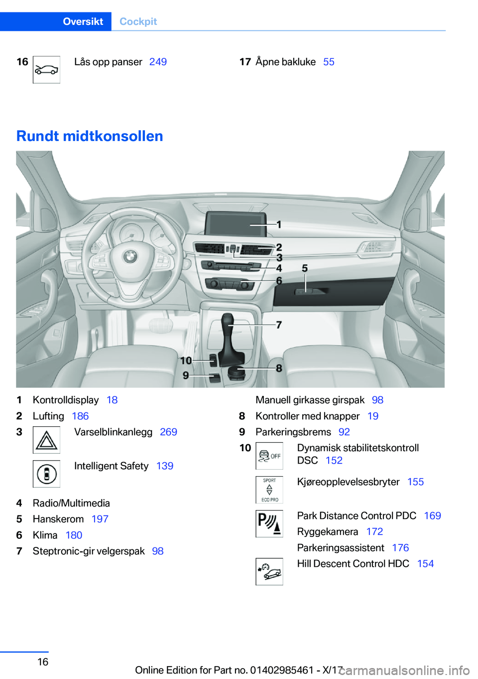 BMW X1 2018  InstruksjonsbØker (in Norwegian) �1�6�L�å�s� �o�p�p� �p�a�n�s�e�r\_�2�4�9�1�7�