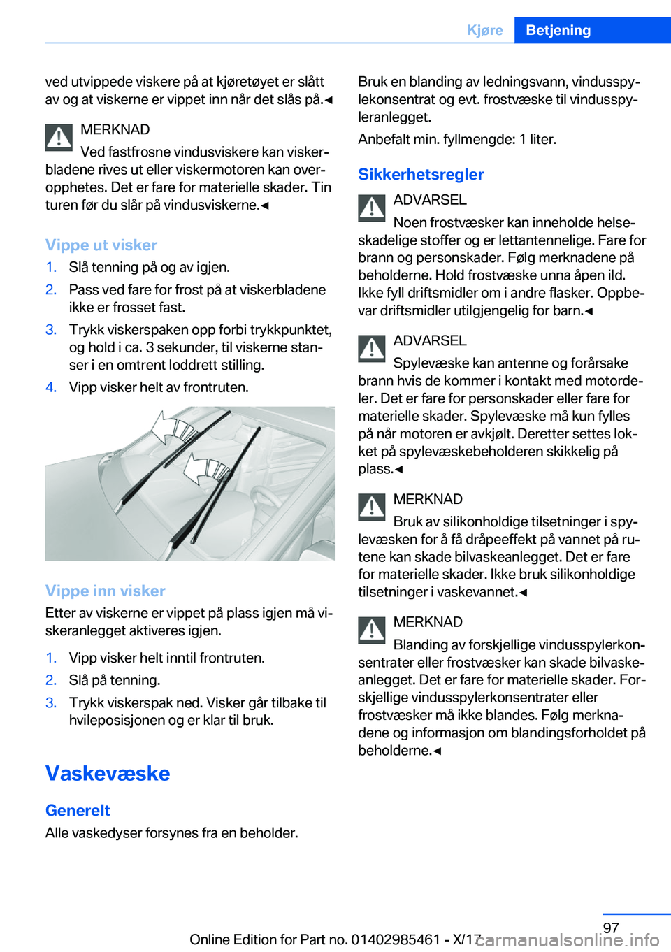 BMW X1 2018  InstruksjonsbØker (in Norwegian) �v�e�d� �u�t�v�i�p�p�e�d�e� �v�i�s�k�e�r�e� �p�å� �a�t� �k�j�