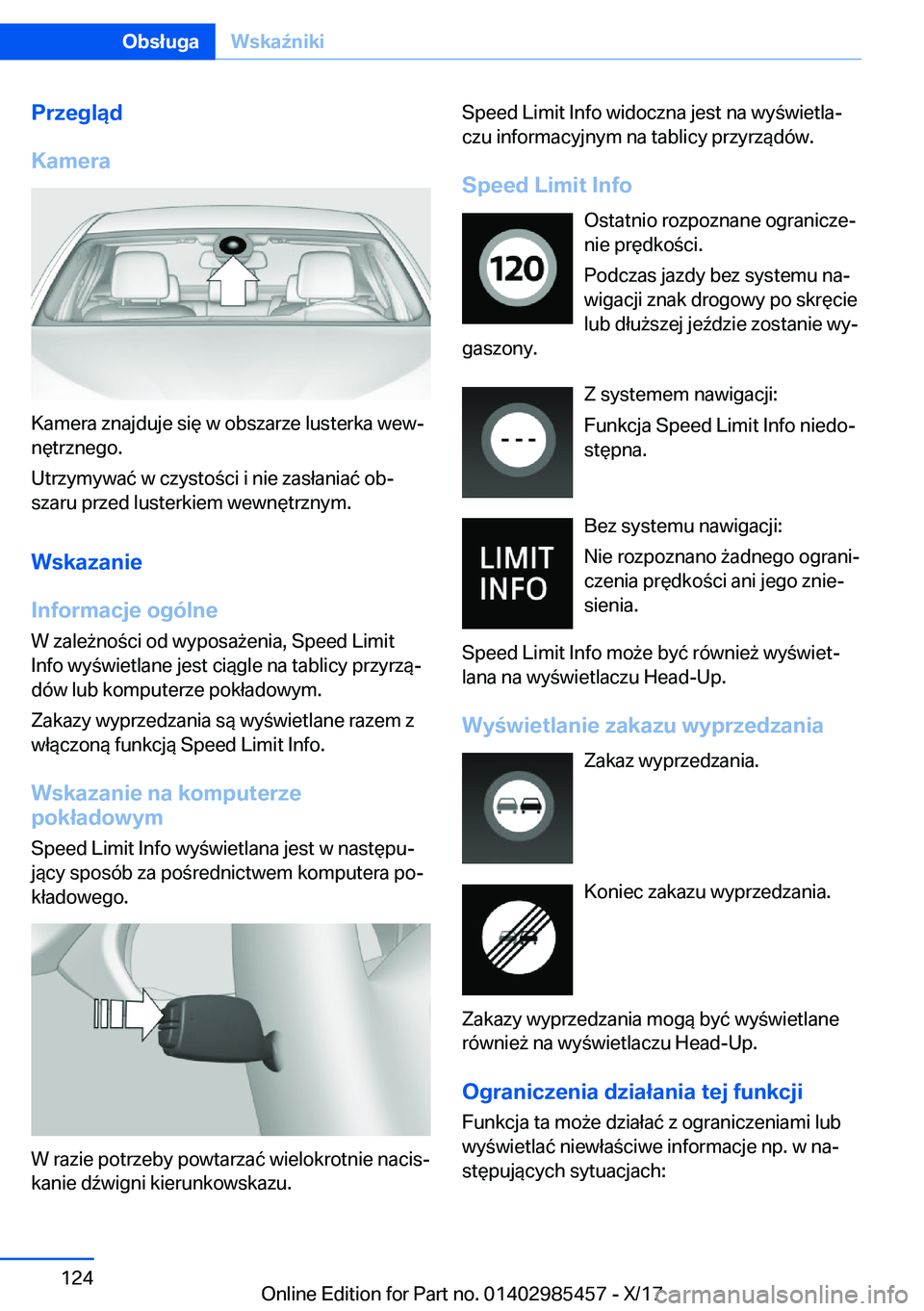 BMW X1 2018  Instrukcja obsługi (in Polish) �P�r�z�e�g�l�