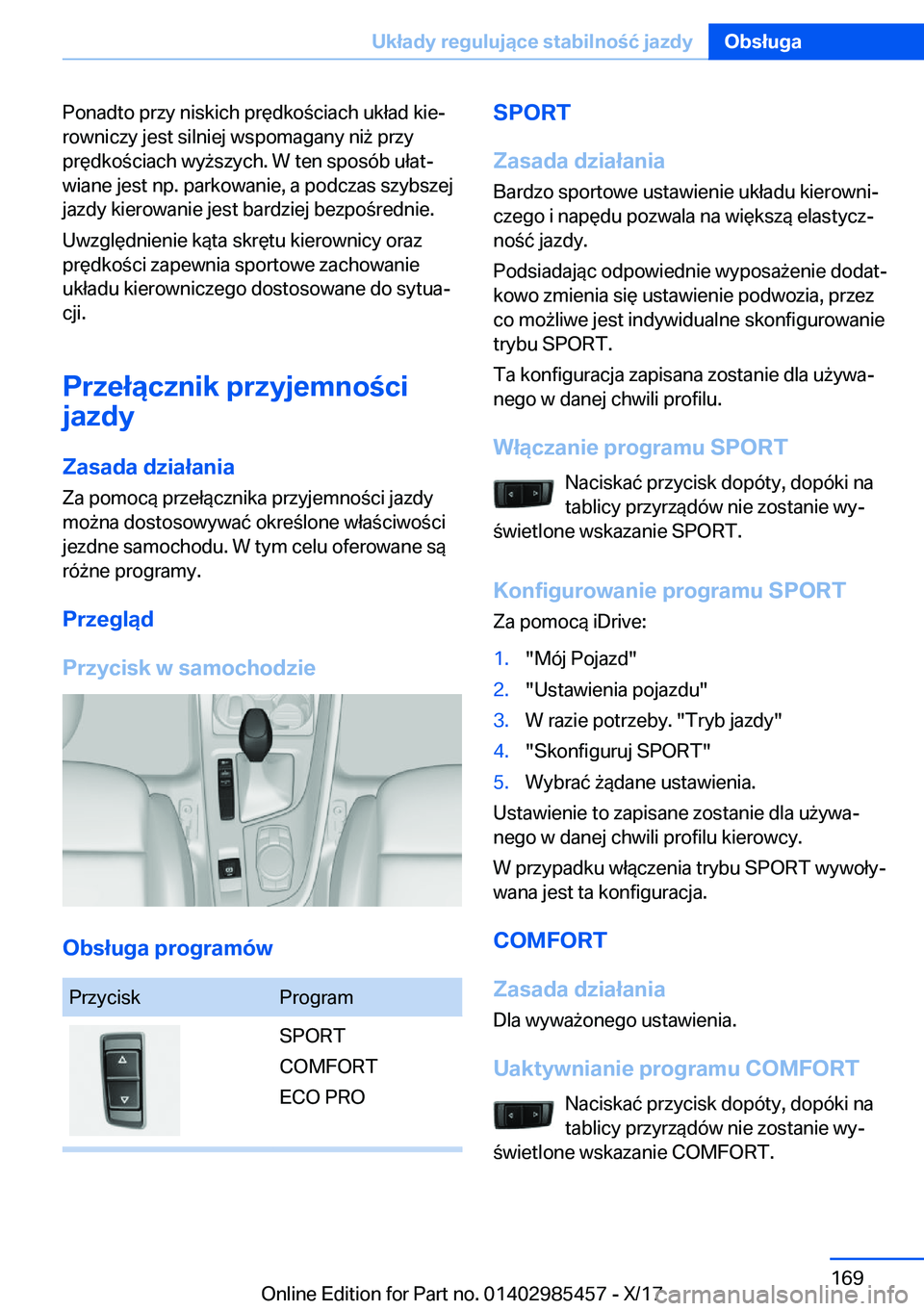 BMW X1 2018  Instrukcja obsługi (in Polish) �P�o�n�a�d�t�o� �p�r�z�y� �n�i�s�k�i�c�h� �p�r�
